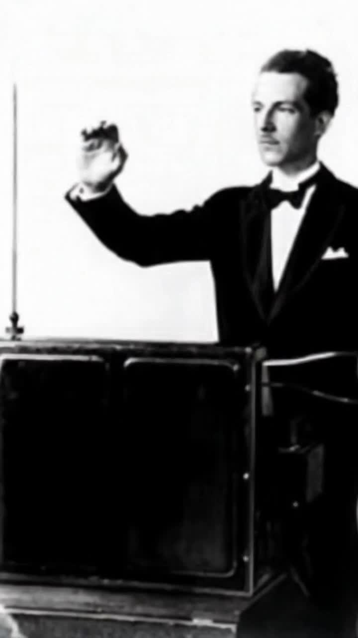 leon theremin playing the theremin