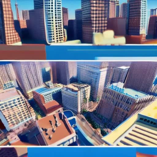 Smooth animation sequence, everyday life activities, urban cityscape background, medium shot, characters interacting casually, subtle facial expressions, natural movements, clear blue sky, soft ambient lighting, 24 fps for fluid motion, 1080p resolution