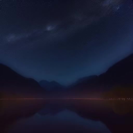 Moonlit night, pristine clarity, abundant stars, expansive visibility, ethereal glow on landscape, time-lapse video transitioning from twilight to peak nightfall, silver light casting gentle shadows, constellations slowly rotating, soft glimmer on tranquil waters, nocturnal wildlife glimpses, serene and cinematic atmosphere, digital 8K resolution