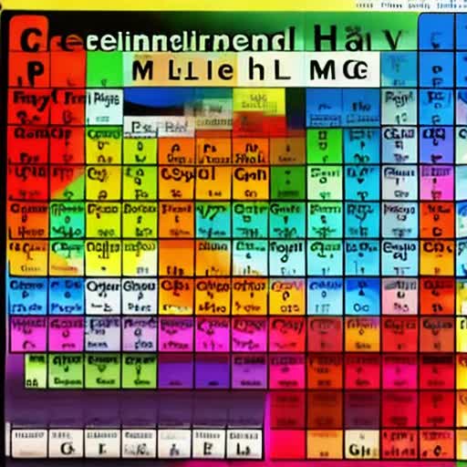 Creating a Periodic Table that integrates the light spectrum, rainbow colors, music notes, English Gematria values, elements from the periodic table, and human emotions 