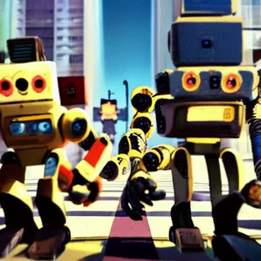 Robots vs humans animated movie or series
