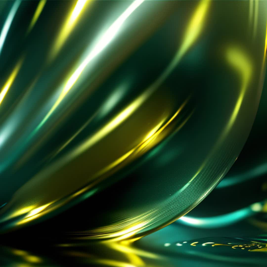 Liquid silver curvy female riding golden surfboard, reflective metallic surface, abstract futuristic, fluid dynamic movements, smooth graceful, shimmering light, soft shadows, high contrast, closeup, high frame rate motion, highly detailed sharp focus, rendered by octane, 4K resolution, vibrant shine, intricate reflections and splashes toward foreground, dramatic lighting, studio quality, captivating mesmerizing Martian ocean tube wave tide visuals