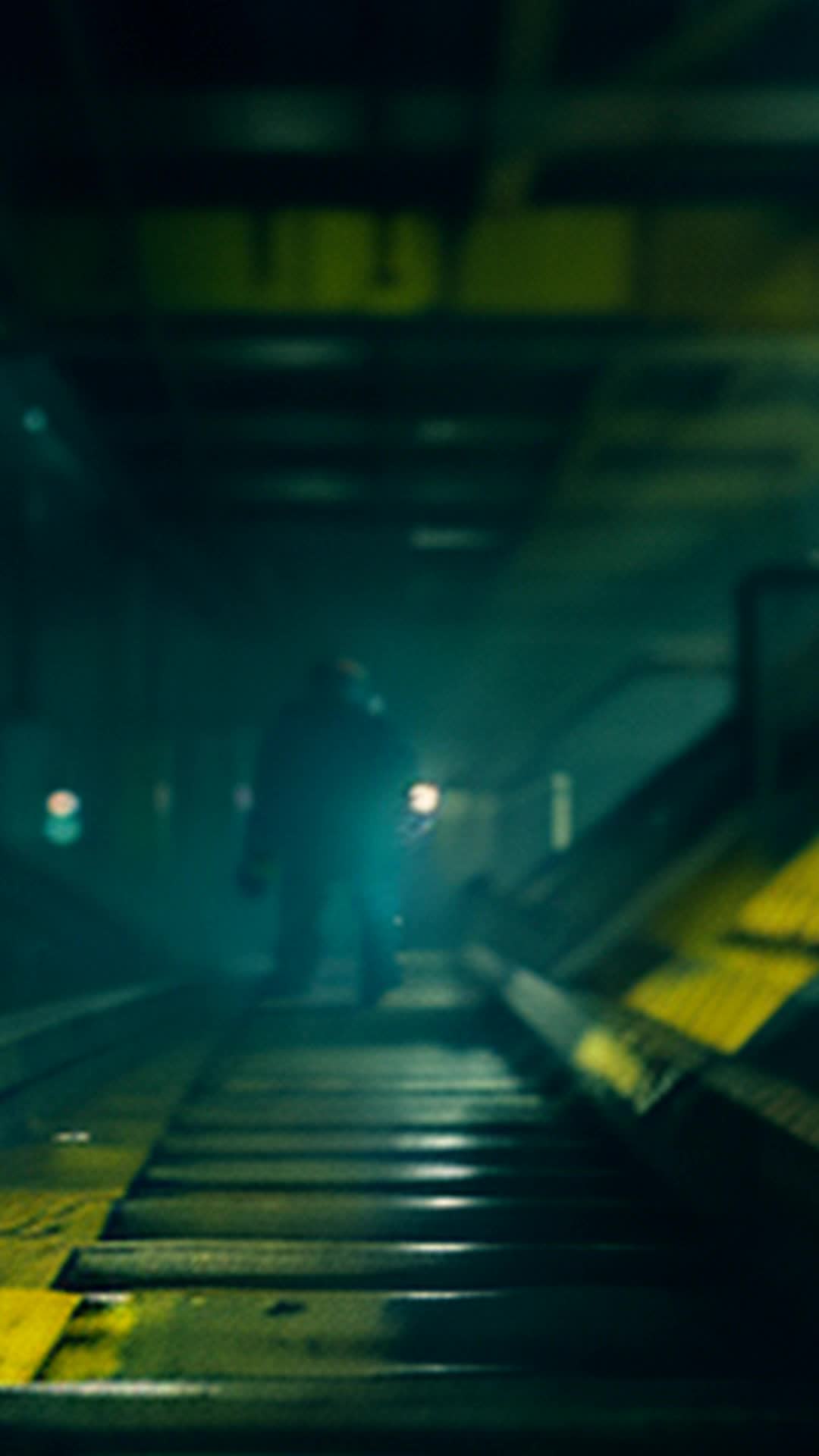 Nathan sliding under decayed conveyor belt, dodging clawing drone, heart pounding, desperate man, dark, industrial setting, highly detailed, muted colors, sharp focus