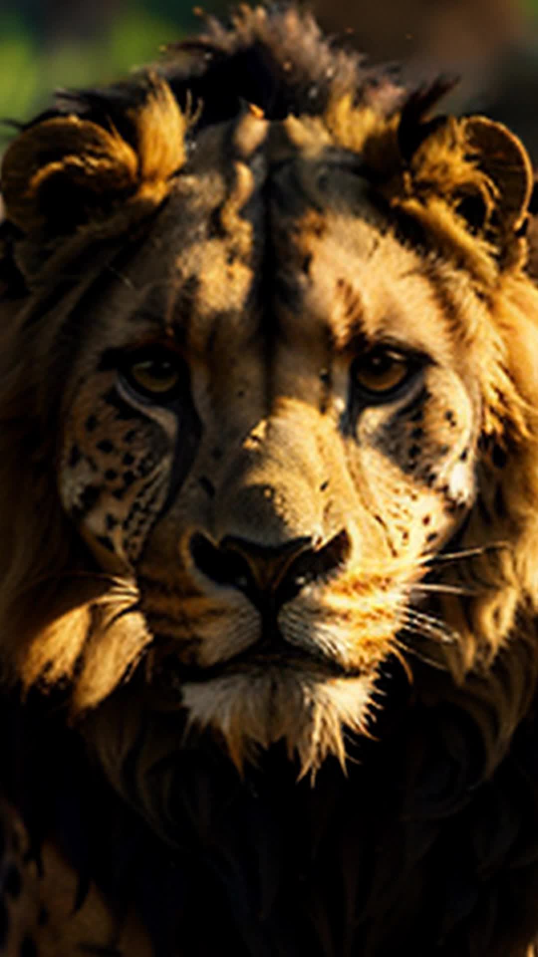 Lion merged with cheetah