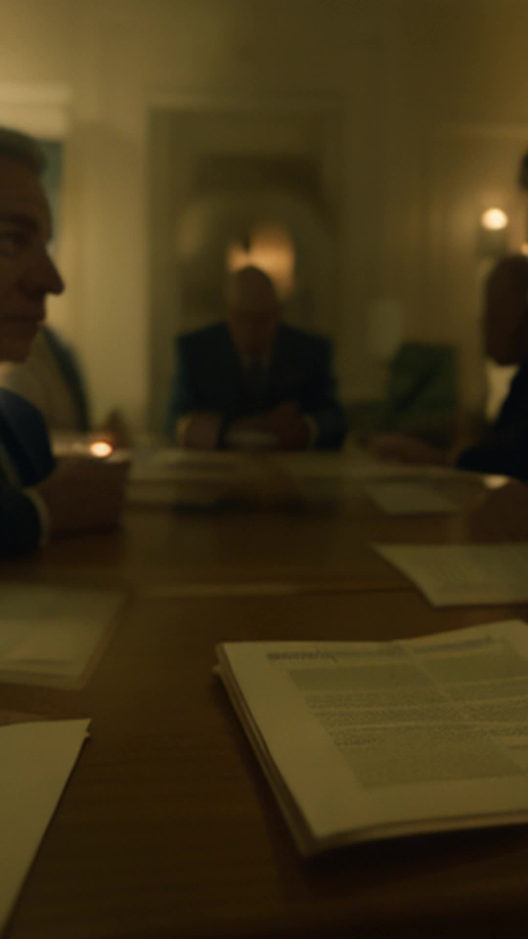 Flickering candlelight, journalists poring over documents, wide-eyed shock, audacious Federal Reserve scheme, dimly lit room, shadows cast on walls, documentary-style, sharp focus, soft shadows