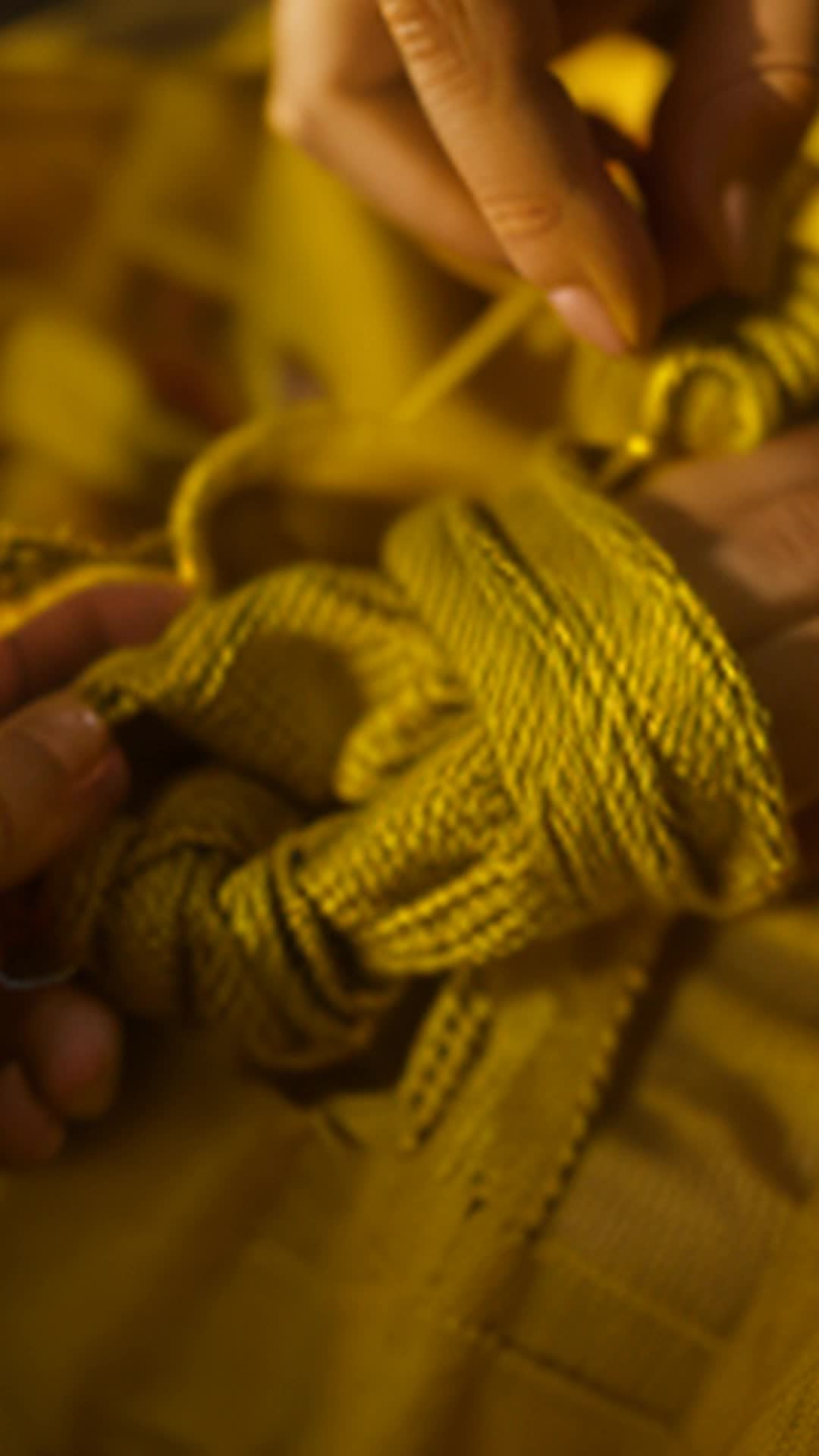 Leah skilled artisan golden morning sun feverishly knots vibrant thread fingers craft future burgeoning macramé business close up cozy modest living room