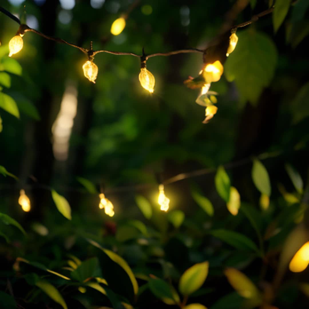 Luminescent fairies fluttering Vibrant fairies decorating enchanting room Close up Soft glowing fairy lights casting gentle hues shadows whimsical forest backdrop