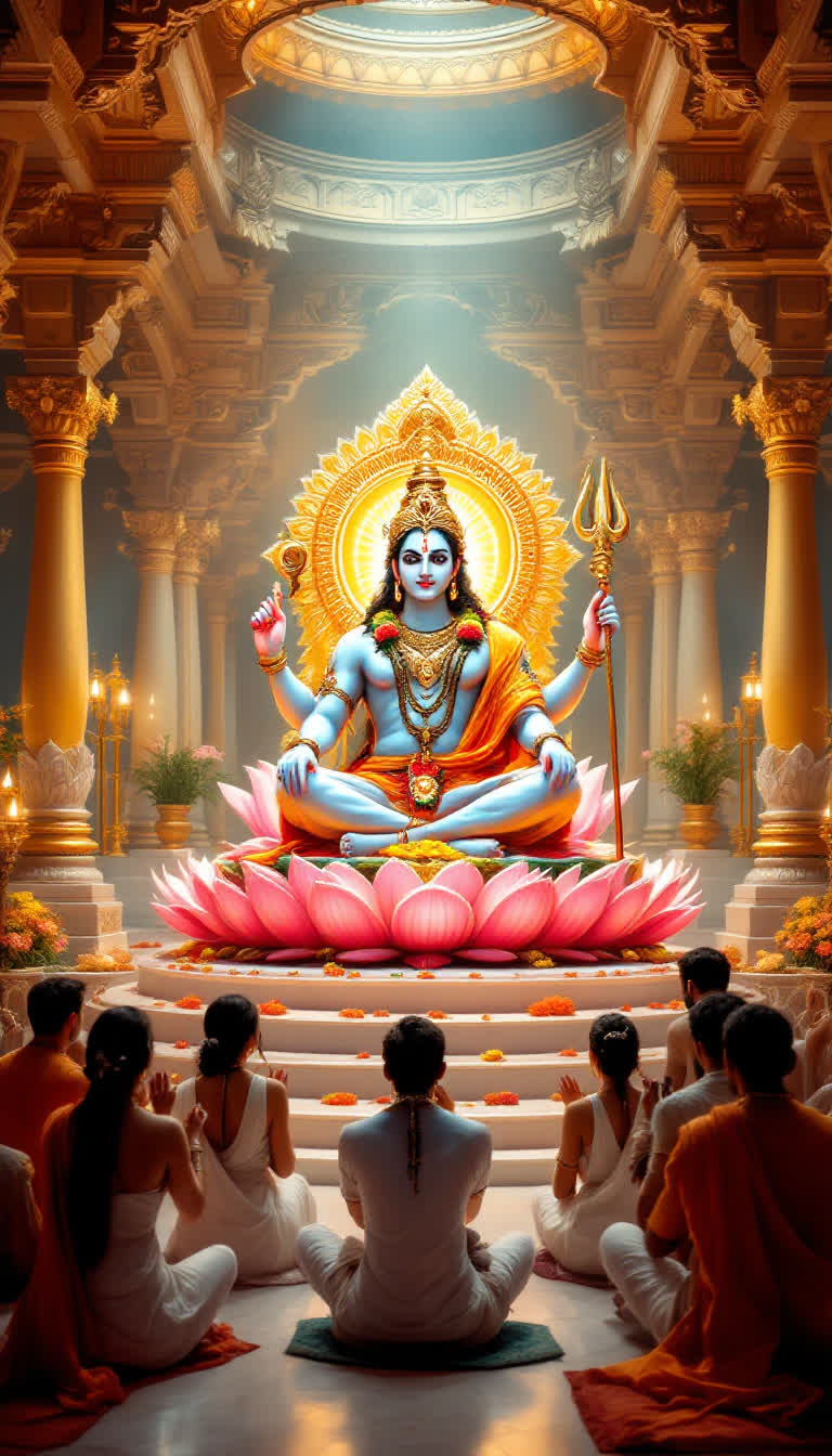 Lord vishnu and their devotees picture 