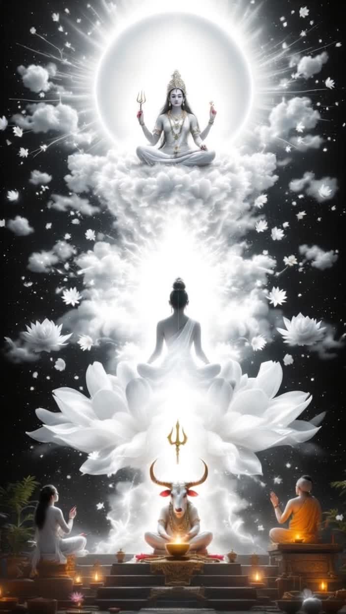 Sure, here is a script for a Mahagaurithemed reelReel Script Mahagauris RadianceReel Title Idea The Glow of Mahagauri  Mahagauri Pure and PowerfulMusic Use a spiritual and upbeat track, like a modern devotional bhajan dedicated to Goddess Durga or a rhythmic chantVideo Sequence  03 seconds Scene 1 Transition In    Visual Start with a shot of a simple, dark background A single, small white light or a blurry glow appears in the center and expands    Text on screen On the 8th day of Navaratri  37 seconds Scene 2 The Arrival    Visual The white light quickly transitions to a shot of a beautiful, clean, white space A subtle animation of a trident trishul and a damaru small drum can appear briefly    Text on screen we celebrate the divine Mahagauri  712 seconds Scene 3 Symbols of Purity    Visual The video shows closeups of pure white or silver objects a white peacock feather, a white lotus flower, a silver pot kalash, and a string of white jasmine flowers    Text on screen Symbol of purity, peace, and innocence  1216 seconds Scene 4 Inner Strength    Visual A person or an animated figure is meditating calmly, and a radiant white light emanates from their heart The light spreads, and the background changes to a sky with soft, white clouds    Text on screen She reminds us of the power within  1620 seconds Scene 5 Blessing    Visual The image of Goddess Mahagauri appears She is depicted as radiant and serene, dressed in white or lightcolored garments, and riding a white bull Vrishabha    Text on screen May her blessings bring peace and prosperity  2025 seconds Scene 6 Call to Action  Conclusion    Visual A quick montage of devotional actions a person lighting a diya lamp, hands clasped in prayer, and a final shot of a beautifully decorated temple altar    Text on screen Happy Ashtami Jai Mahagauri    CaptionDescription Add a heartfelt message in the caption, perhaps including a short prayer or a description of Mahagauris significance You can also ask a question to encourage engagement, like What are you grateful for on this dayThis script is designed to be visually appealing and convey the key aspects of Mahagauris significancepurity, peace, and inner strengthin a short, engaging format suitable for a reel You can use your own photos, videos, or even stock footage to create this