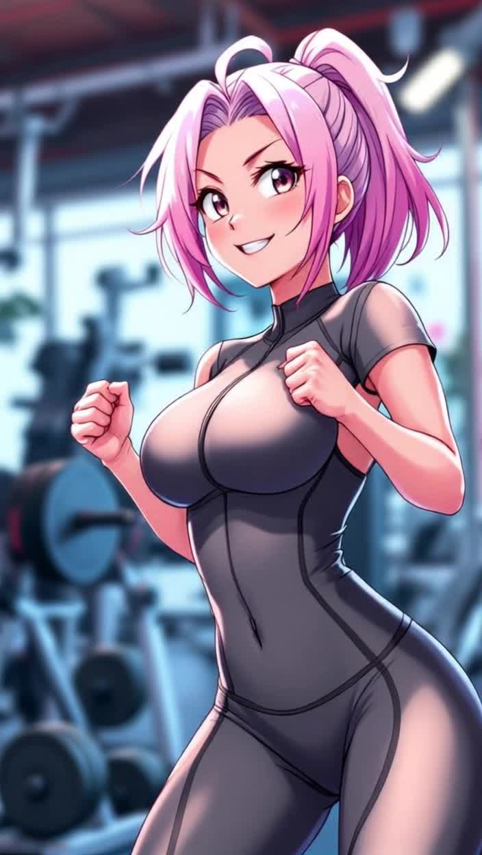 energetic chest bouncing 