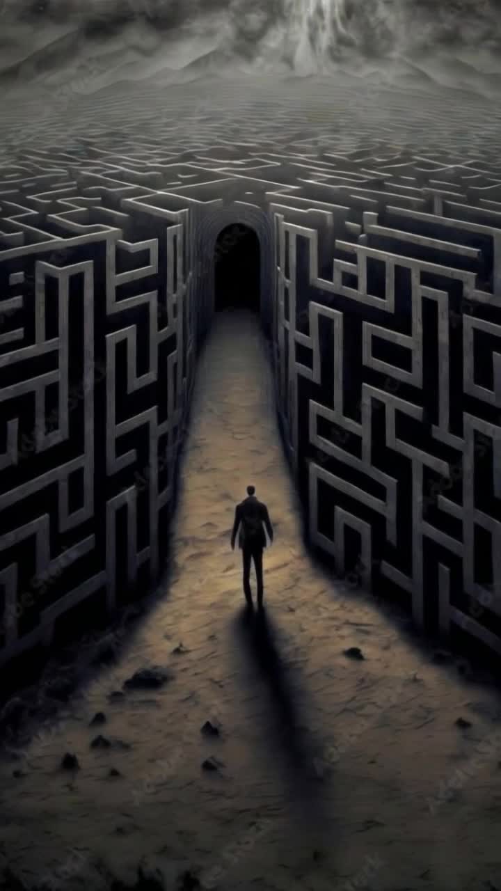 man walking quickly down path