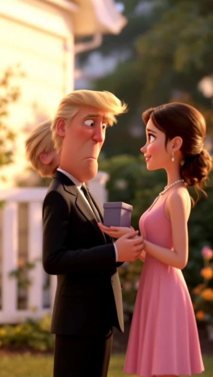 Barron Trump asks Jessica Wallace to marry him