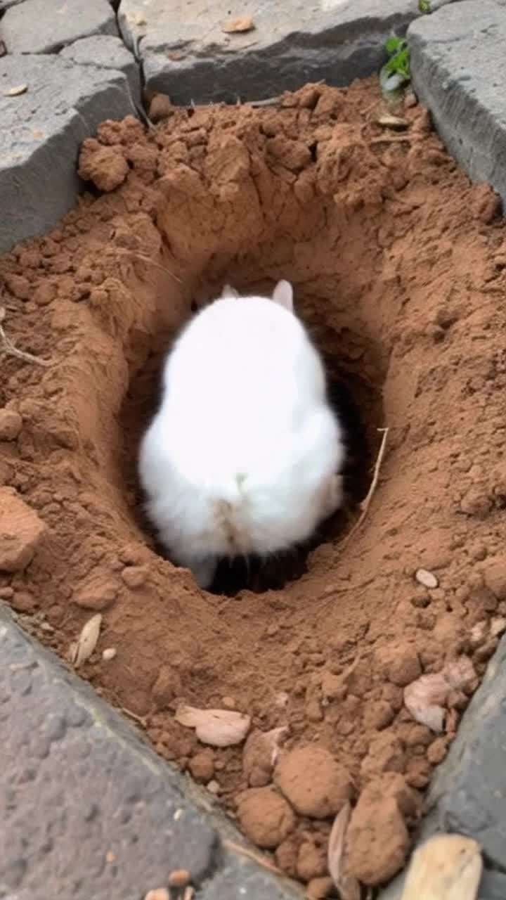Bunny epic digging hole adventure