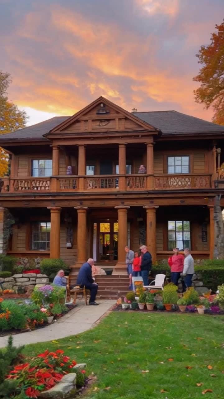 Welcome to my Historic oric home embodying American spirit traditional wooden facade grand columns along with a group of diverse family members sharing laughter and stories supporting one another amid challenges striving resiliently together for success surrounded by blooming gardens vibrant autumn leaves colorful backyard filled with personal mementos capturing cherished memories unity strength hope intertwined creating a tapestry of perseverance amidst shifting landscapes striving towards dreams vibrant sunsets painting the sky with rich hues symbolizing limitless possibilities in life