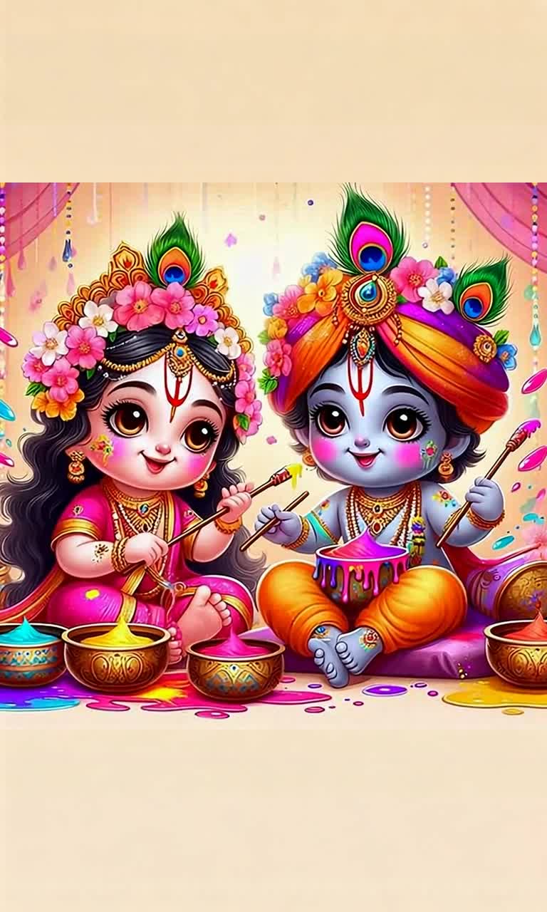 Playing holi 