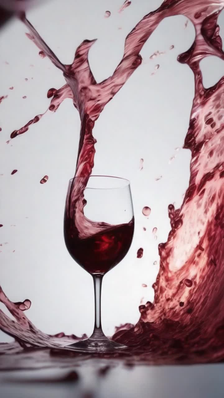 A hot knife slices through a glass of wine