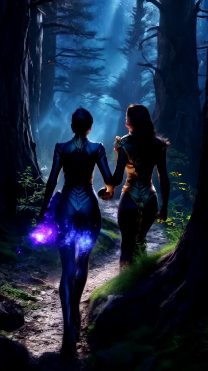 Polaris and The Enchantress are back together as twins, under the shimmering veil of the night sky, Polaris charged through the forest, the ancient trees whispering secrets of her longlost powers as she clutched the Enchantresss hand tightly Polaris conjured a torrent of vibrant energy, her spells illuminating their path as they narrowly dodged the approaching shadows of their foes United once more, Polaris and the Enchantress unleashed a brilliant blaze of magic, their combined forces echoing through the night as they fought to reclaim their destinies 