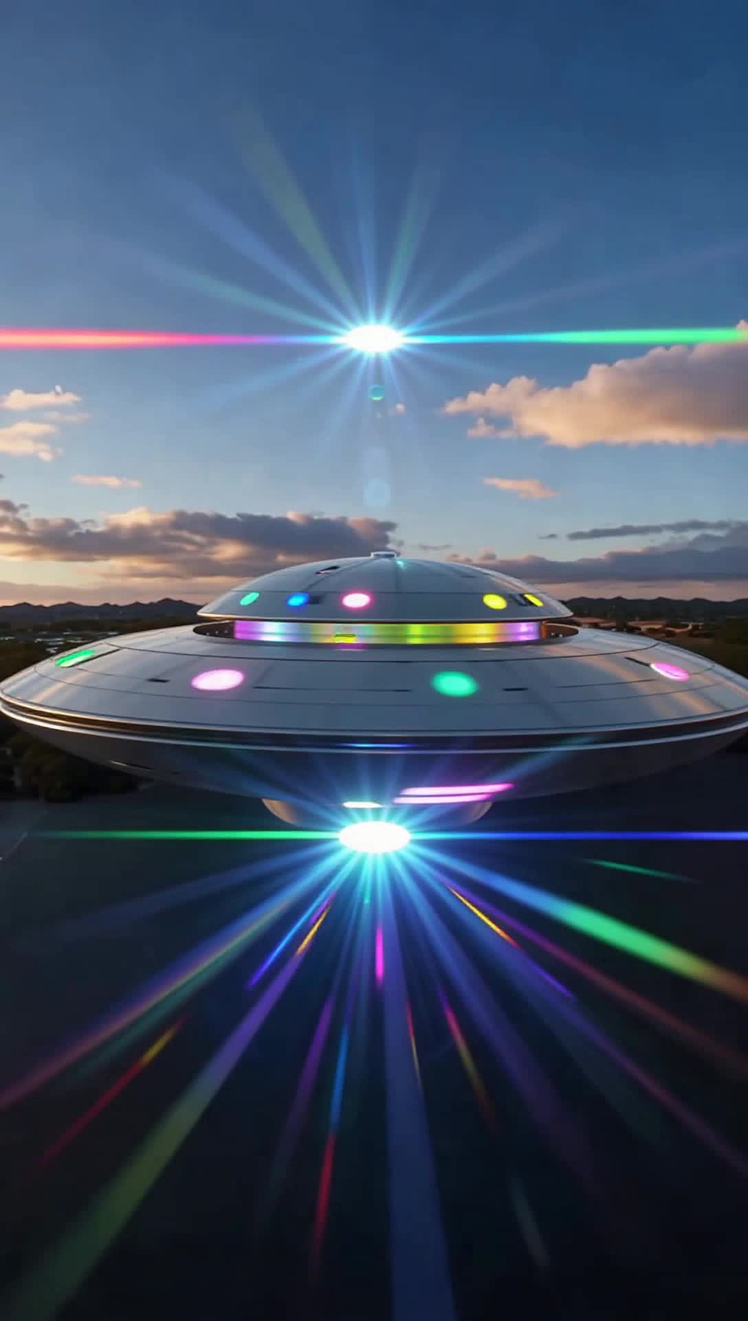 UFO hypnotic light show 