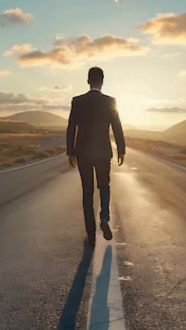 walking down the road