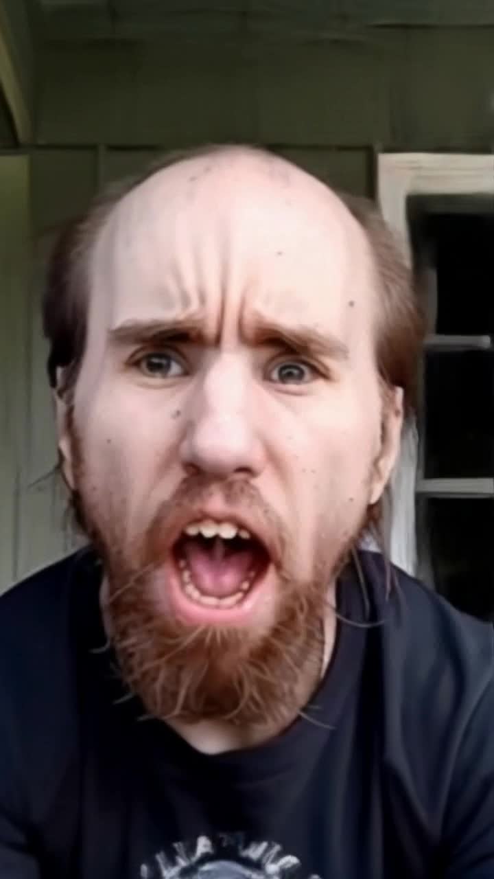 Cyraxx yelling insults from the porch,  diamond encrusted silver Cuban chain  necklaces raining down in the background,