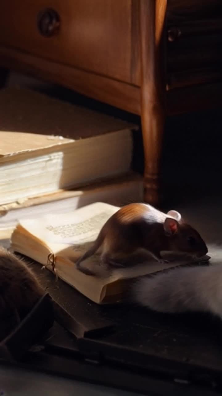 The mouse ran through the shadows, clutching the precious package of cheese tightly in her tiny paws, her heart racing as she zigzagged past the tall legs of the furniture With a quick glance back at the ominous mousetrap, she dashed across the stack of books, narrowly avoiding a cats paw that had landed where she had just been Triumph passed through the little creature as it deftly squeezed through a gap in the wall, fleeing to the safety of an old, forgotten hiding place, the delicious cheese still dazzling in its hands
