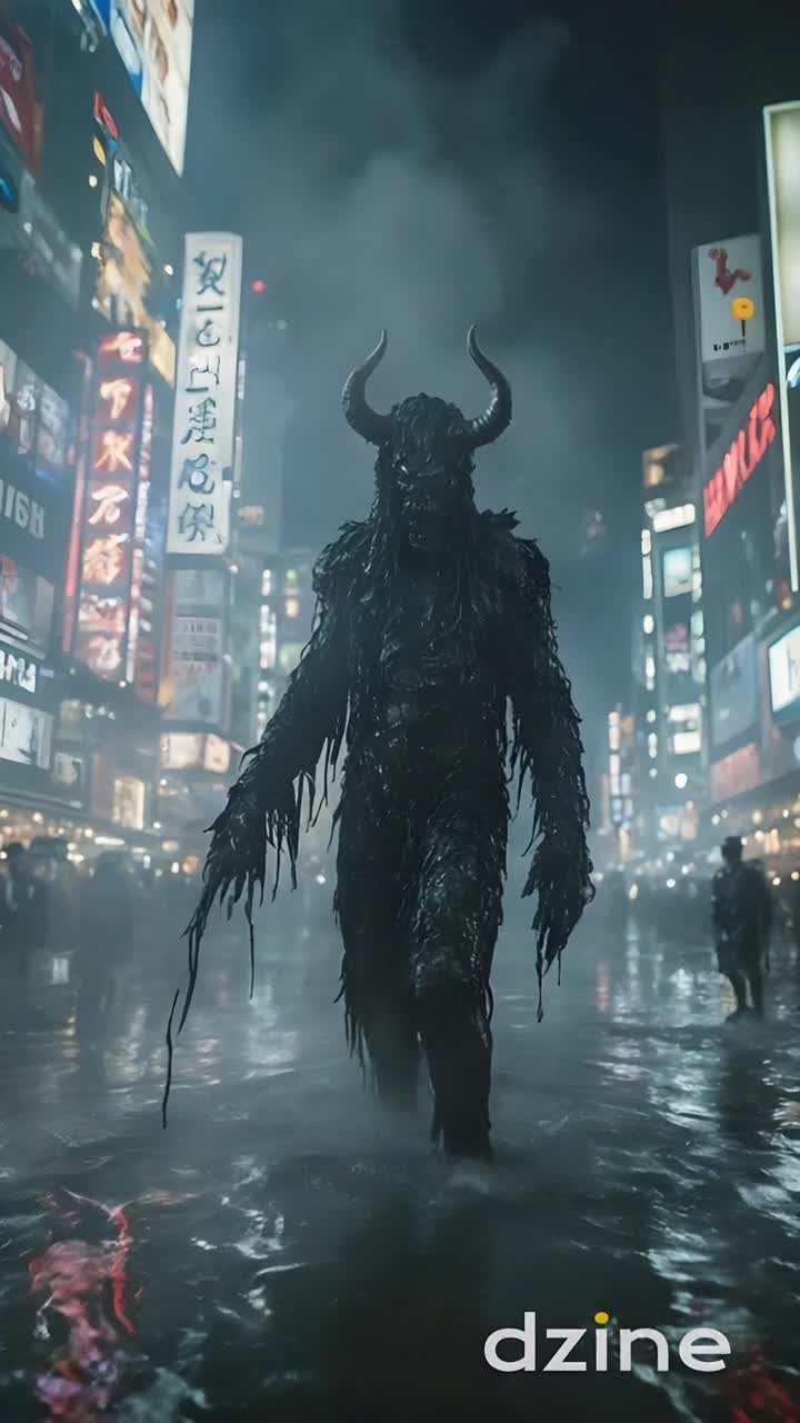 move the creature towards the camera, make the background feel alive