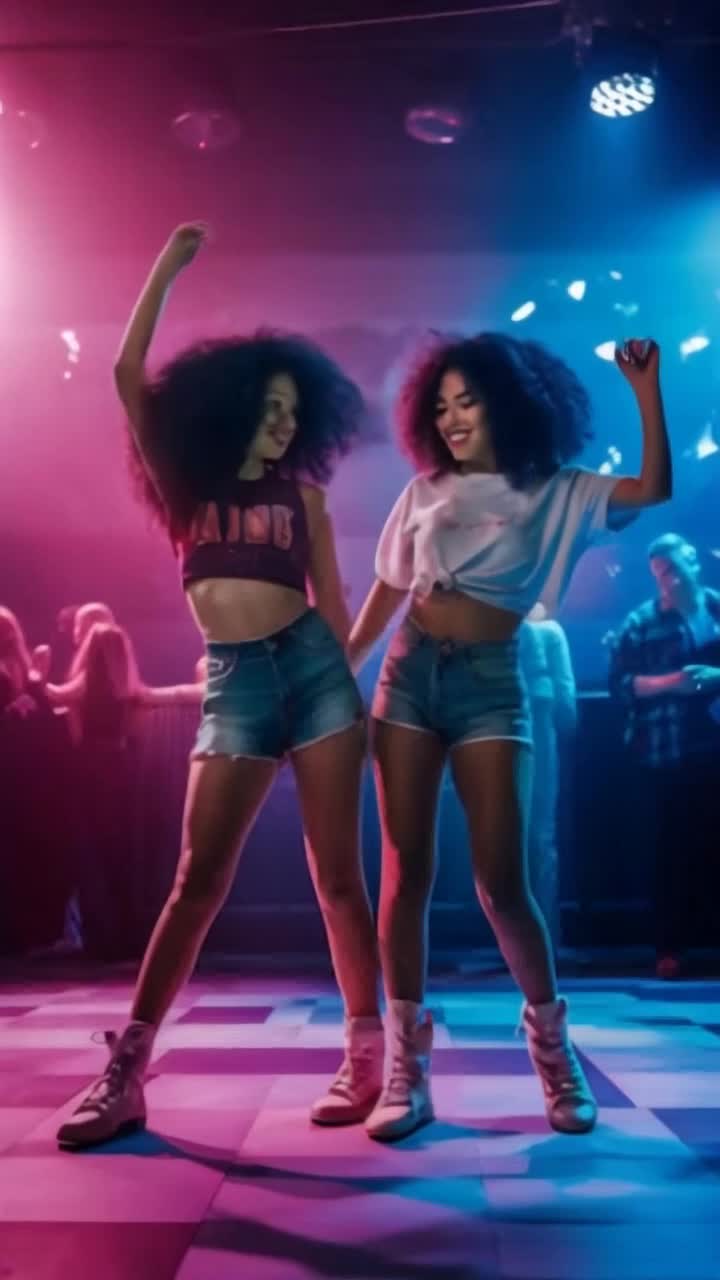 disco dancing women
