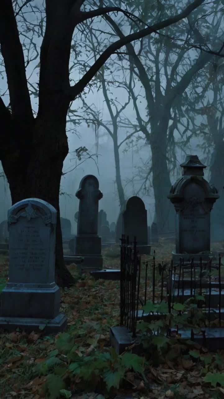 A moonlit graveyard cloaked in mist, where the headstones are crumbling and overgrown with ivy Shadows stretch unnaturally long across the cracked earth From the ground and from the dark corners of the trees, faint ghostly figures begin to emergepale and translucent, in tattered remnants of their burial clothes Their faces are blurred, sorrowful, neither fully here nor gone One clutches a faded locket, another drags a broken cane Their feet leave no mark, and their eyes reflect the stars like pools of mourning A hush hangs in the airthis is no resurrection, but a brief trespass They walk again, not in hope, but in memory Gothic, ephemeral, and tragic