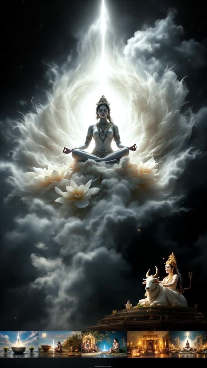 Sure, here is a script for a Mahagaurithemed reelReel Script Mahagauris RadianceReel Title Idea The Glow of Mahagauri  Mahagauri Pure and PowerfulMusic Use a spiritual and upbeat track, like a modern devotional bhajan dedicated to Goddess Durga or a rhythmic chantVideo Sequence  03 seconds Scene 1 Transition In    Visual Start with a shot of a simple, dark background A single, small white light or a blurry glow appears in the center and expands    Text on screen On the 8th day of Navaratri  37 seconds Scene 2 The Arrival    Visual The white light quickly transitions to a shot of a beautiful, clean, white space A subtle animation of a trident trishul and a damaru small drum can appear briefly    Text on screen we celebrate the divine Mahagauri  712 seconds Scene 3 Symbols of Purity    Visual The video shows closeups of pure white or silver objects a white peacock feather, a white lotus flower, a silver pot kalash, and a string of white jasmine flowers    Text on screen Symbol of purity, peace, and innocence  1216 seconds Scene 4 Inner Strength    Visual A person or an animated figure is meditating calmly, and a radiant white light emanates from their heart The light spreads, and the background changes to a sky with soft, white clouds    Text on screen She reminds us of the power within  1620 seconds Scene 5 Blessing    Visual The image of Goddess Mahagauri appears She is depicted as radiant and serene, dressed in white or lightcolored garments, and riding a white bull Vrishabha    Text on screen May her blessings bring peace and prosperity  2025 seconds Scene 6 Call to Action  Conclusion    Visual A quick montage of devotional actions a person lighting a diya lamp, hands clasped in prayer, and a final shot of a beautifully decorated temple altar    Text on screen Happy Ashtami Jai Mahagauri    CaptionDescription Add a heartfelt message in the caption, perhaps including a short prayer or a description of Mahagauris significance You can also ask a question to encourage engagement, like What are you grateful for on this dayThis script is designed to be visually appealing and convey the key aspects of Mahagauris significancepurity, peace, and inner strengthin a short, engaging format suitable for a reel You can use your own photos, videos, or even stock footage to create this