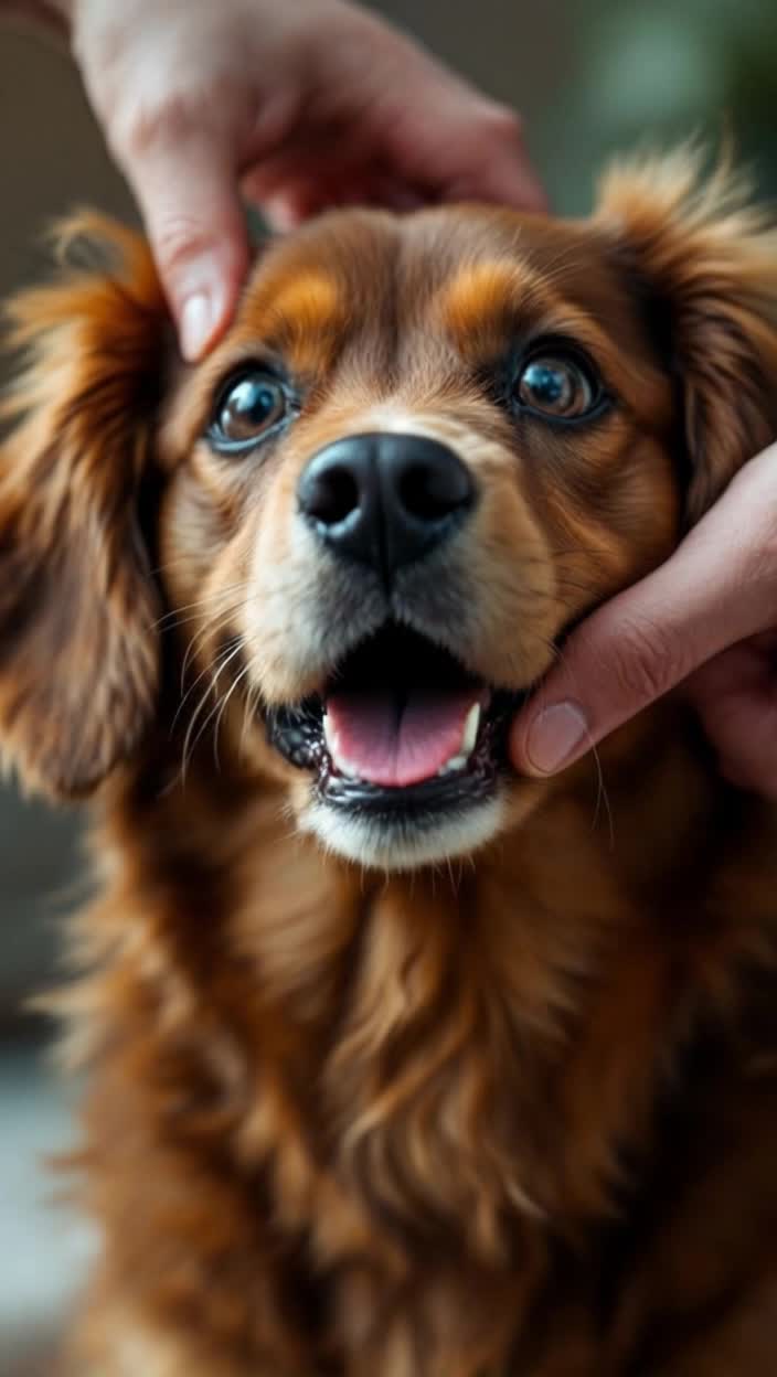 Dog btt getting slapped 