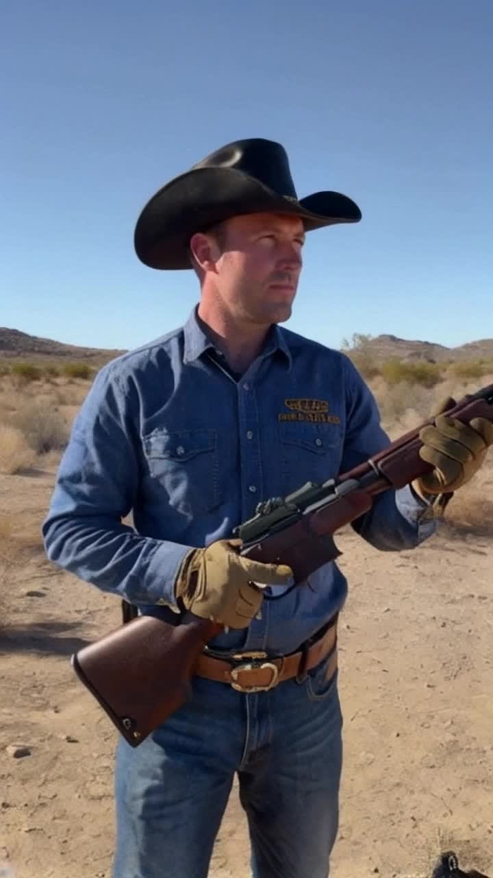 Almost famous actor, Alex Baldwin dressed as cowboy, plays with a gun