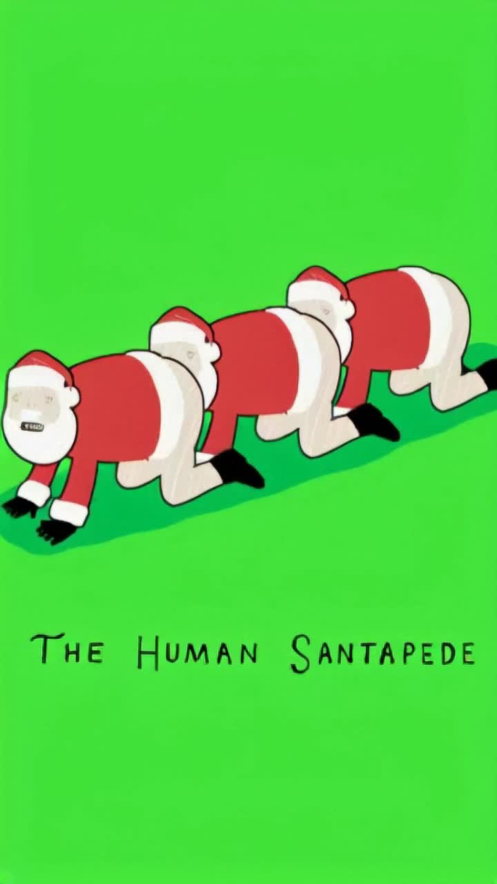 a human santapede