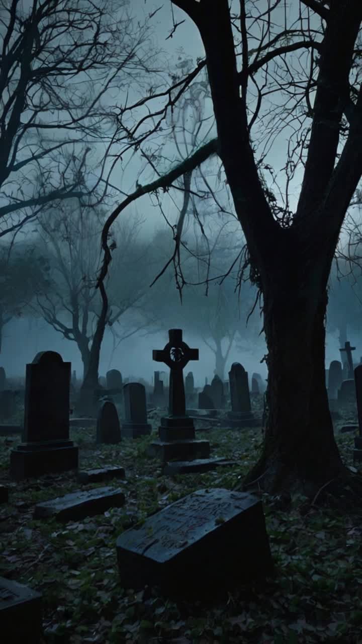 A moonlit graveyard cloaked in mist, where the headstones are crumbling and overgrown with ivy Shadows stretch unnaturally long across the cracked earth From the ground and from the dark corners of the trees, faint ghostly figures begin to emergepale and translucent, in tattered remnants of their burial clothes Their faces are blurred, sorrowful, neither fully here nor gone One clutches a faded locket, another drags a broken cane Their feet leave no mark, and their eyes reflect the stars like pools of mourning A hush hangs in the airthis is no resurrection, but a brief trespass They walk again, not in hope, but in memory Gothic, ephemeral, and tragic