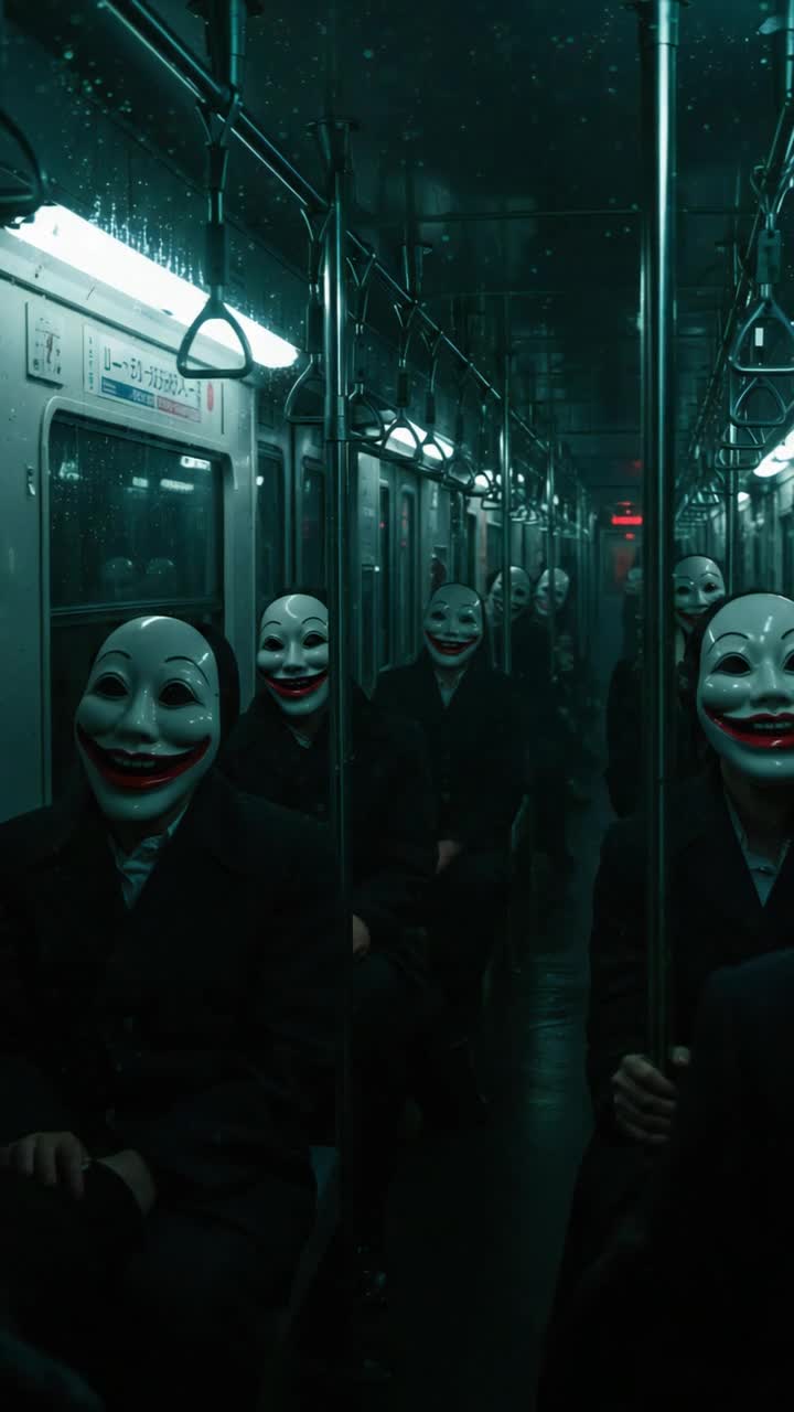 make the picture shake like its on train, and the people move their head