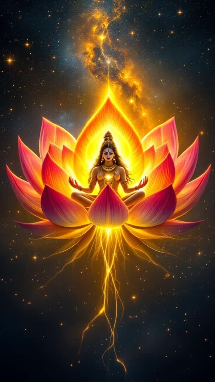 Here is a script for a fantasy 8K highresolution animation video about SkandamataVideo Title Skandamata The Mother of GodsScriptScene 1Video A cosmic expanse, filled with nebulae and glowing stars The camera slowly zooms in on a breathtaking, celestial lotus flower, radiating a soft, golden lightScene 2Video The lotus petals gently open, revealing a divine form within Its Skandamata, seated majestically Her skin is fair, her eyes radiate compassion, and shes holding her son, Kartikeya Skanda, on her lap Her four arms hold two lotus flowers and a varada mudra blessing gesture The fourth hand is holding KartikeyaScene 3Video The scene shifts to show the demon Tarakasura, a terrifying figure with sharp fangs and a menacing aura He is wreaking havoc across the three worlds Trilok The gods, helpless and distraught, are fleeingScene 4Video Skandamata watches this destruction with calm and resolve She blesses her son, Kartikeya, who is now a radiant warrior He takes up his spear, the Vel, which glows with immense powerScene 5Video Kartikeya descends from Skandamatas lap and confronts Tarakasura Their battle is epic, with lightning and fire filling the sky Each move is a powerful ballet of divine forceScene 6Video Kartikeya, with a final, powerful thrust of his Vel, vanquishes Tarakasura The demons form dissolves into dust, and peace is restored to the three worldsScene 7Video The gods and goddesses gather to worship Skandamata and Kartikeya They offer flowers and prayers in gratitude The scene is filled with a sense of divine harmony and tranquilityScene 8Video Skandamata is again seen in her magnificent form, cradling Kartikeya The camera slowly zooms out, revealing the entire universe filled with her divine aura A single, luminous lotus petal falls slowly, signifying her blessingsEndText on screen    Skandamata The Mother of GodsAnimation DetailsHigh Resolution 8K resolution to capture the intricate details of cosmic nebulae, divine forms, and the textures of lotus petalsColor Palette A vibrant and rich color palette with golden hues, deep blues, and ethereal whites to evoke a sense of divinity and fantasyLighting Dynamic and volumetric lighting to create a magical atmosphereVisual Effects Fluid particle effects for the magical energy, slowmotion shots to emphasize powerful moments, and cinematic camera angles for a grand scale