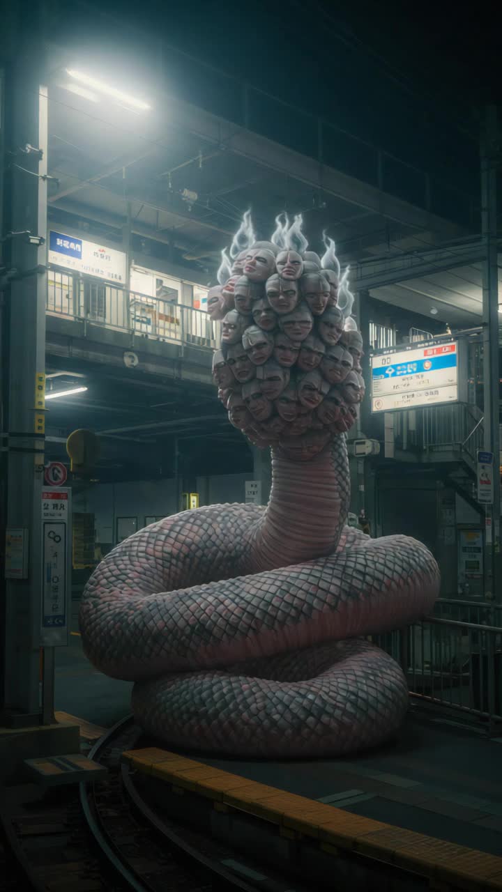 make the creature moves forward toward the camera