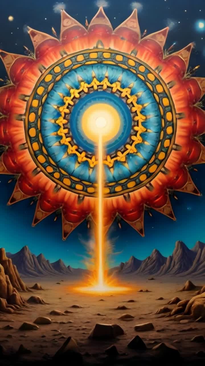 Portal to the underworld generating with armored aliens coming out of it 