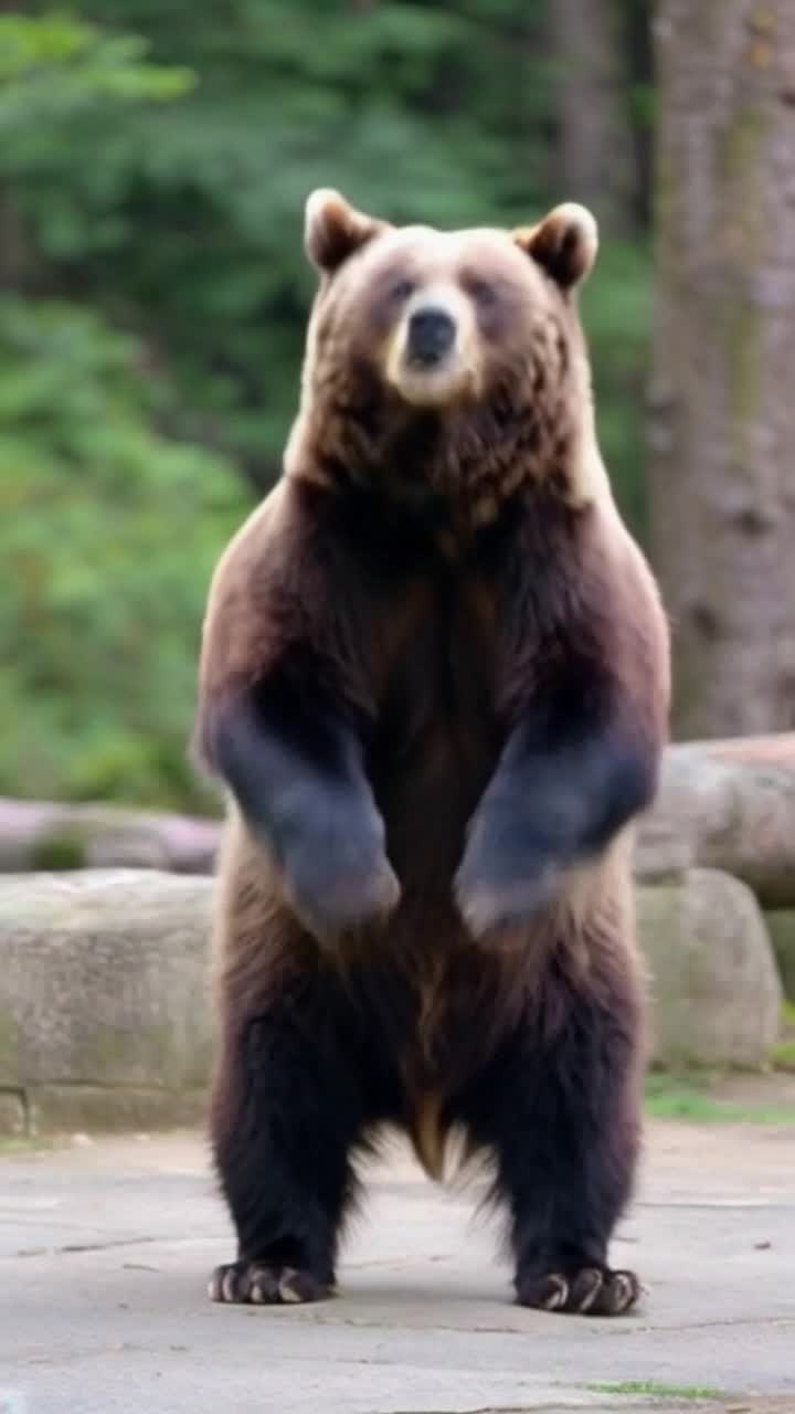 Bear dance and jump