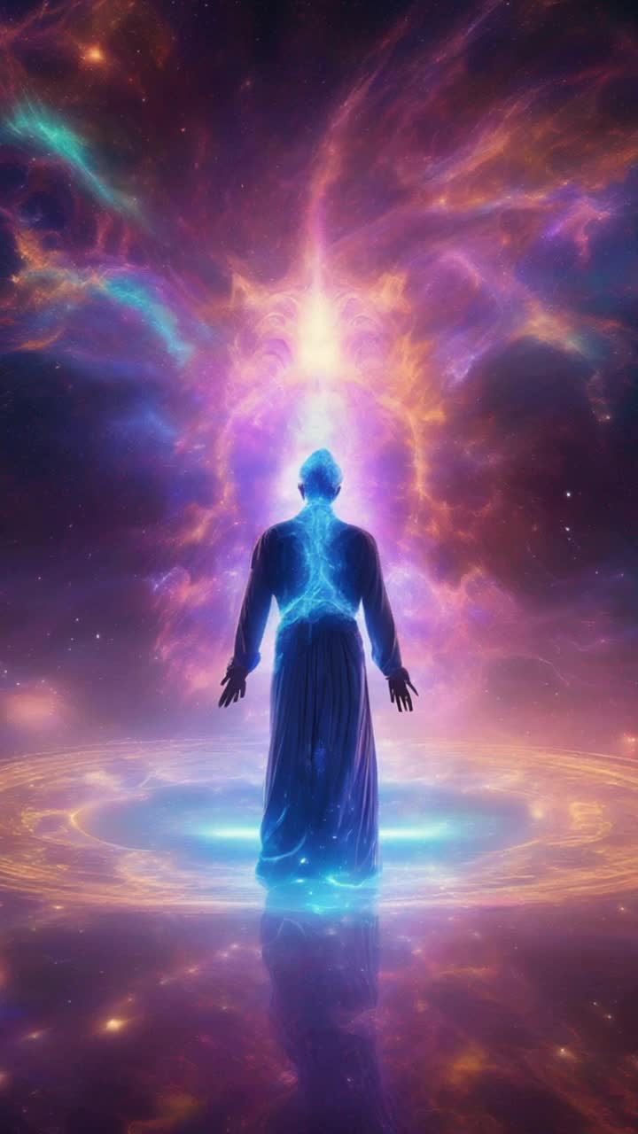 Raedetron the Ascended Master of vibration and electricity flys acrobatically through the air and lands on the ground in a hero pose and flexes his muscles unleashing waves of electricity 
