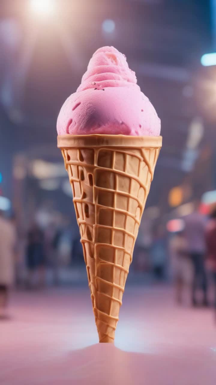 Giant ice cream cone desires to be worshipped 