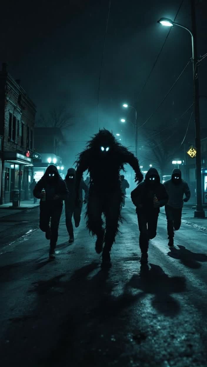 A skinwalker chasing a group of speed addicts down the street in Keokuk Iowa 