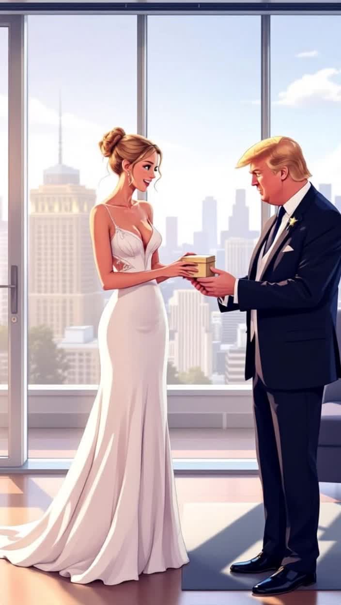 Barron Trump asks Jessica Wallace to marry him