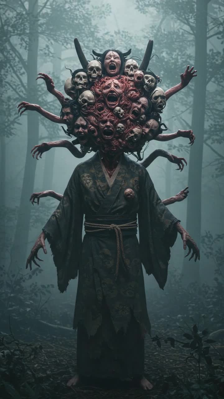 moves the camera forward toward the creature