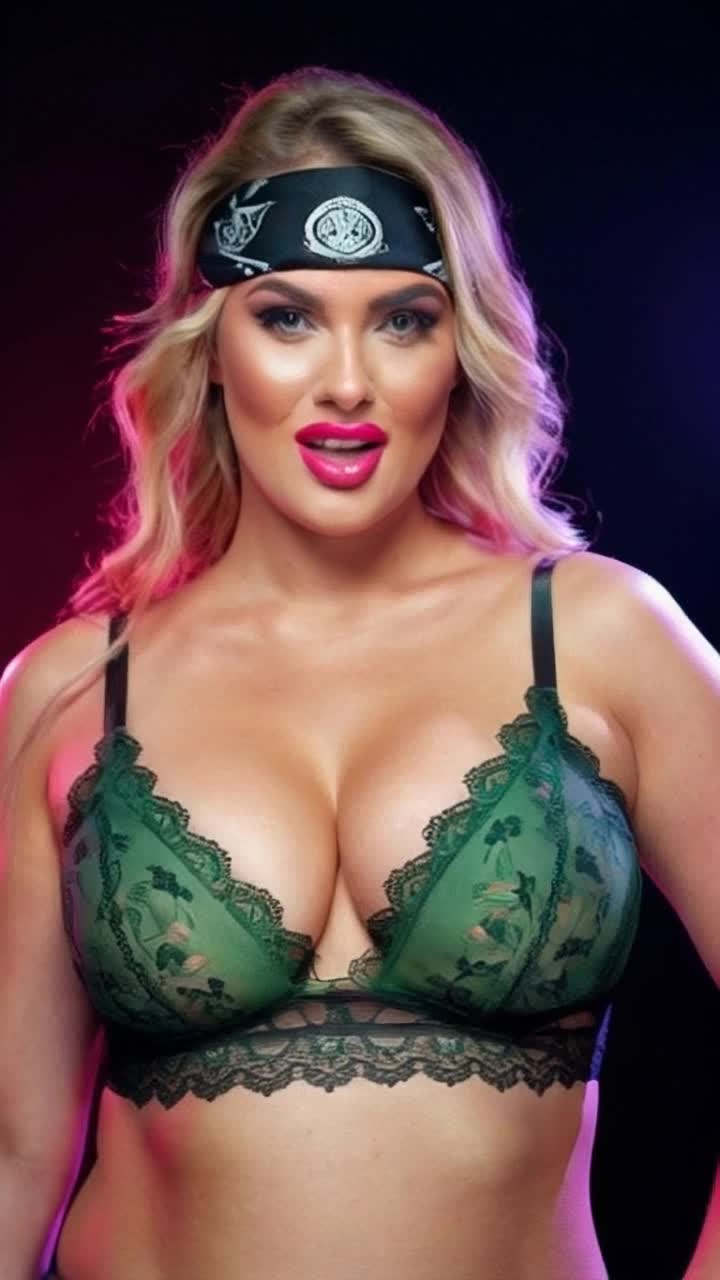 Cup DD blonde woman adorned in Atractive green lace lenceria showcasing her confident allure Full round boo bs highlighted with hard pink boo bs shimmering against tanned smooth skin Long blonde hair cascading messily framing her face Radiating playful energy with an pervert expression eyes rolled back tongue playfully sticking out Channeling a atractive Tsunade inspired cosplay with intricate forehead protector and stylish Bandana wrap Ninja motifs adding depth to her character Captivating atmosphere filled with vibrant colors and dramatic lighting enhancing her photorealistic Beauty