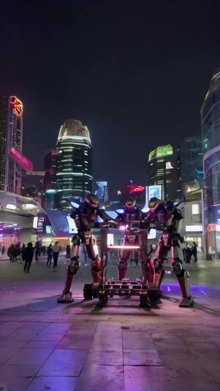 Spaceahe robots construction machine machinery cyberpunk futuristic orbit over earth 