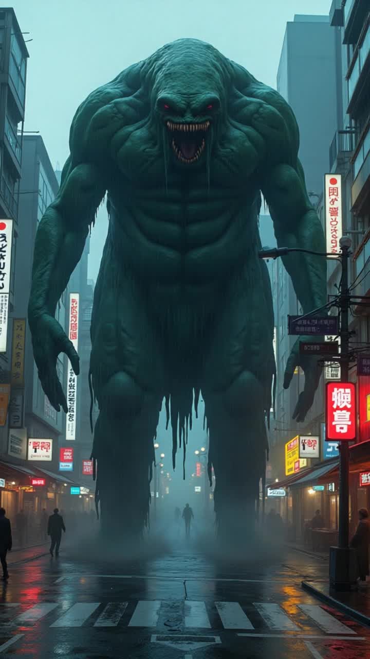 move the creature forward toward the camera