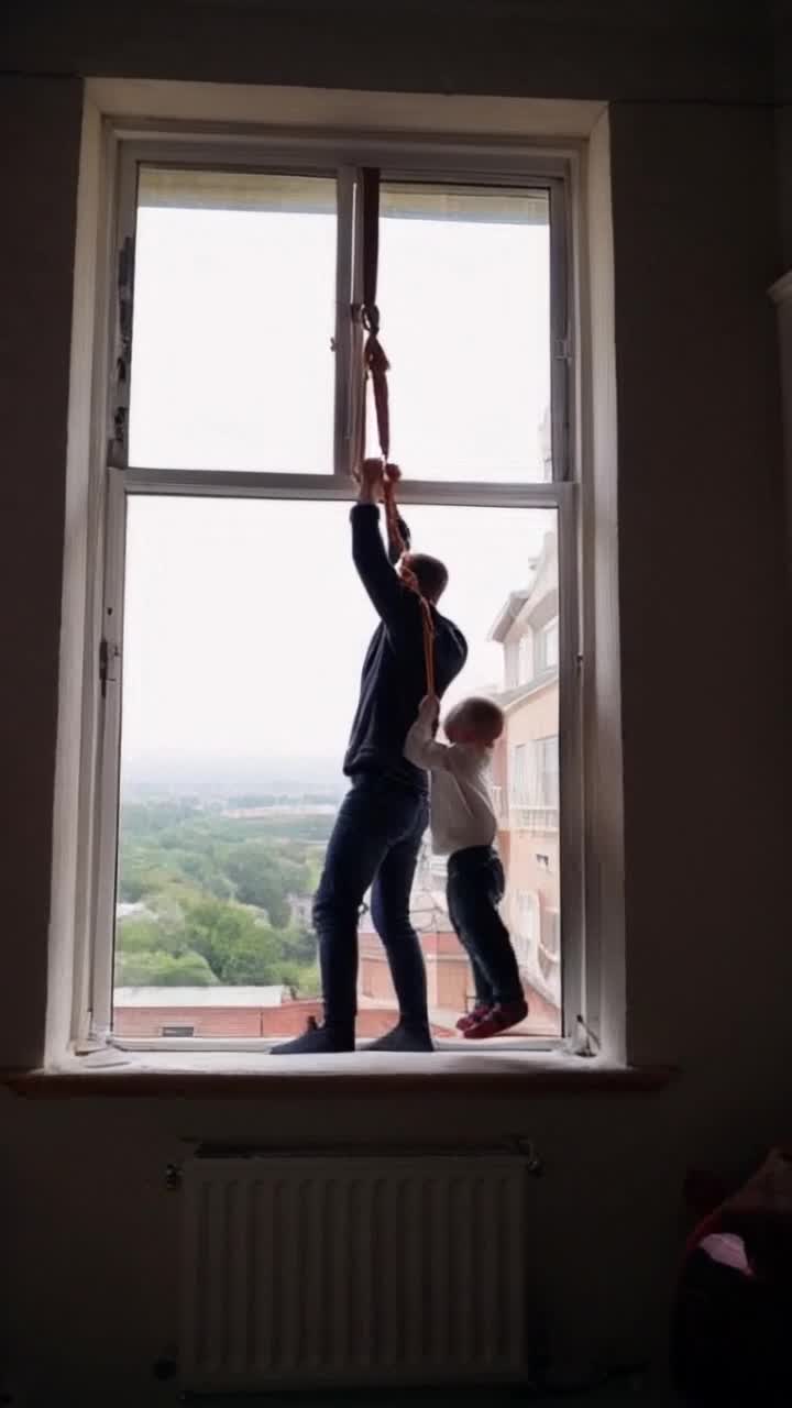 Michael Jackson was drunk and had been dangerously hanging his children out of the window 