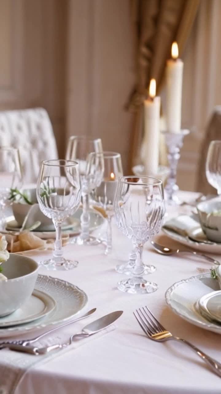 Extremely elegant fine dining with the best crystal dishes