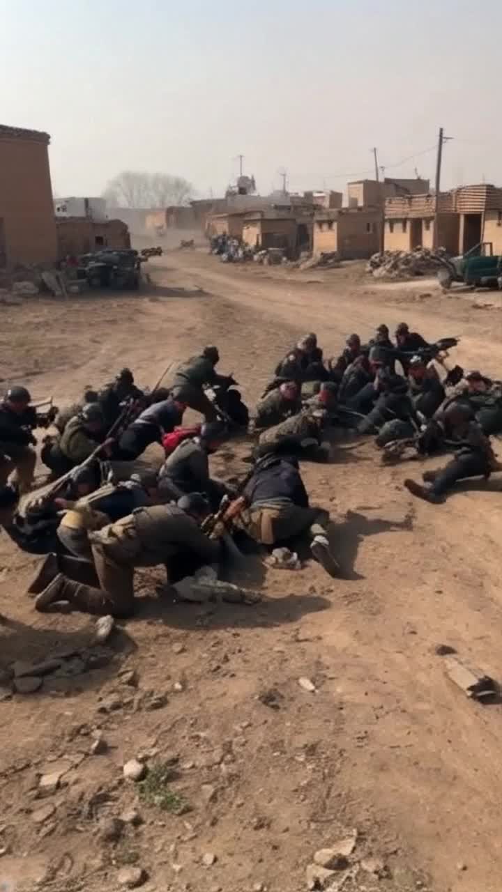 Creste a video of  Yemeni insurgent combat 