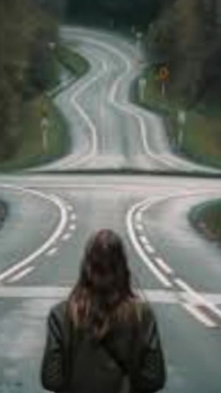 woman walking down road